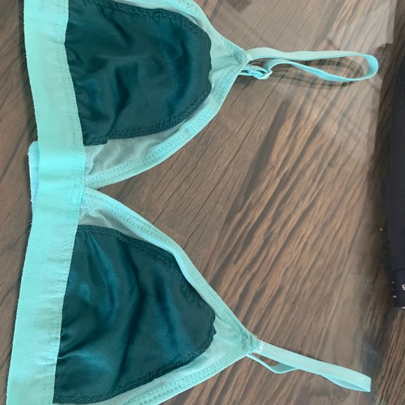 Kimchi Blue Green Libby Colorblock Mesh Bra urban - Picture 4 of 4